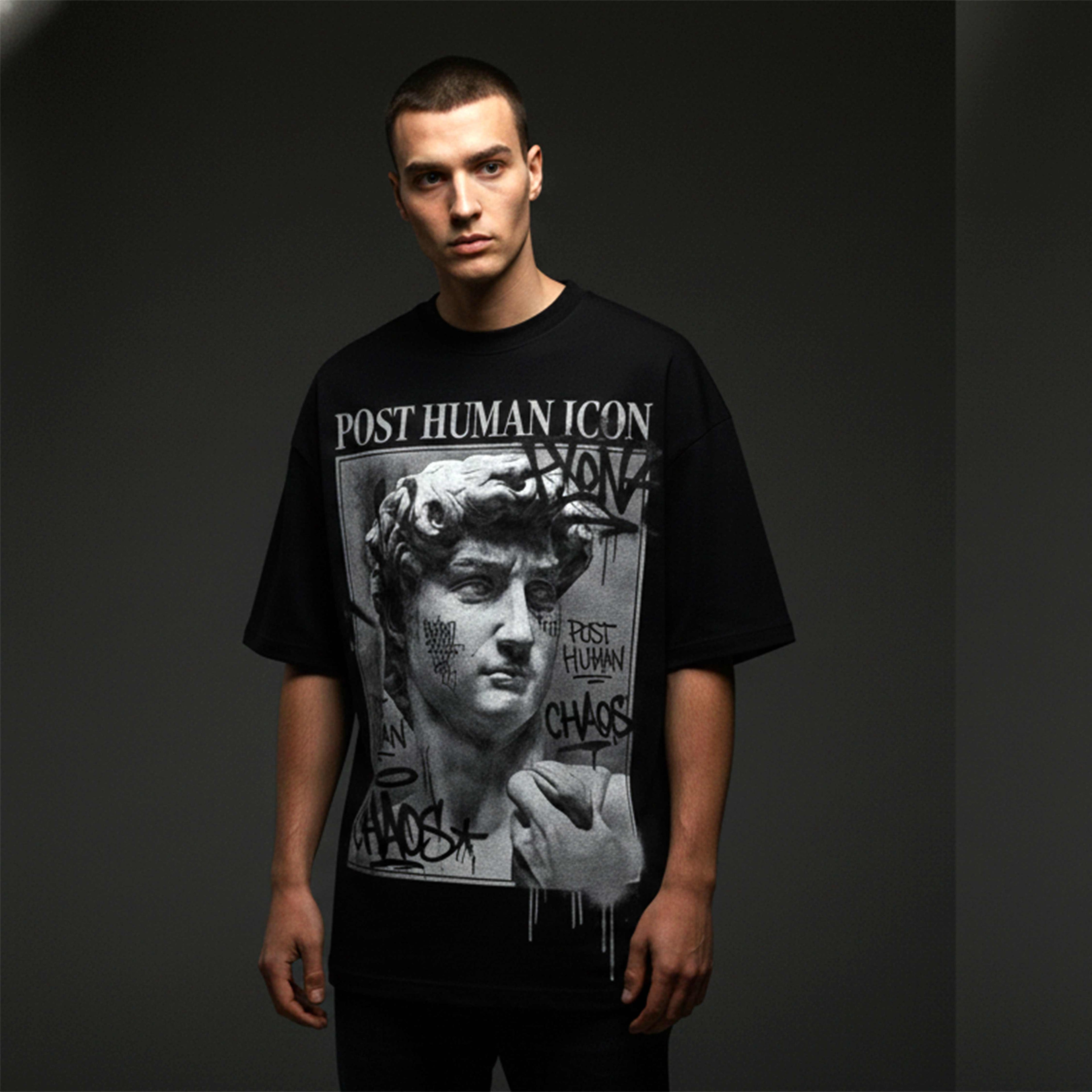 Post Human: 2.0 ultra-heavyweight cotton Tshirt