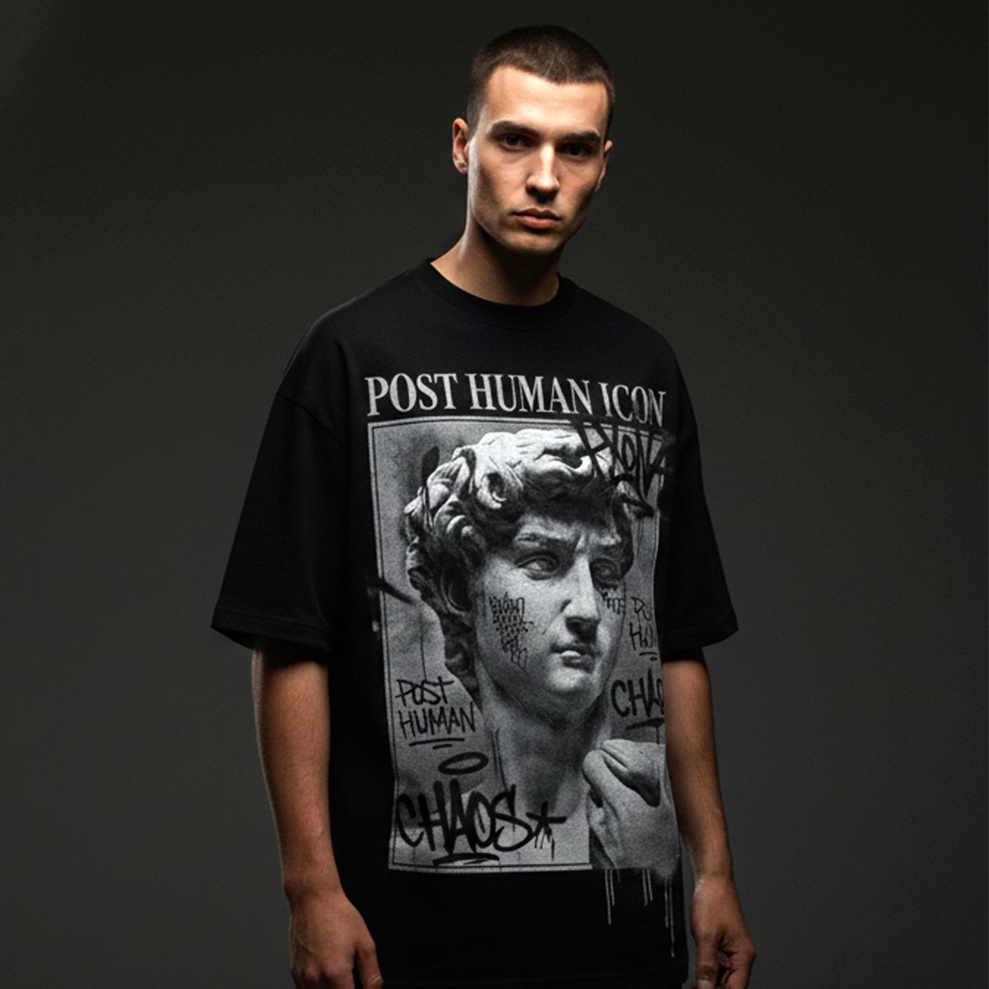 Post Human: 2.0 ultra-heavyweight cotton Tshirt