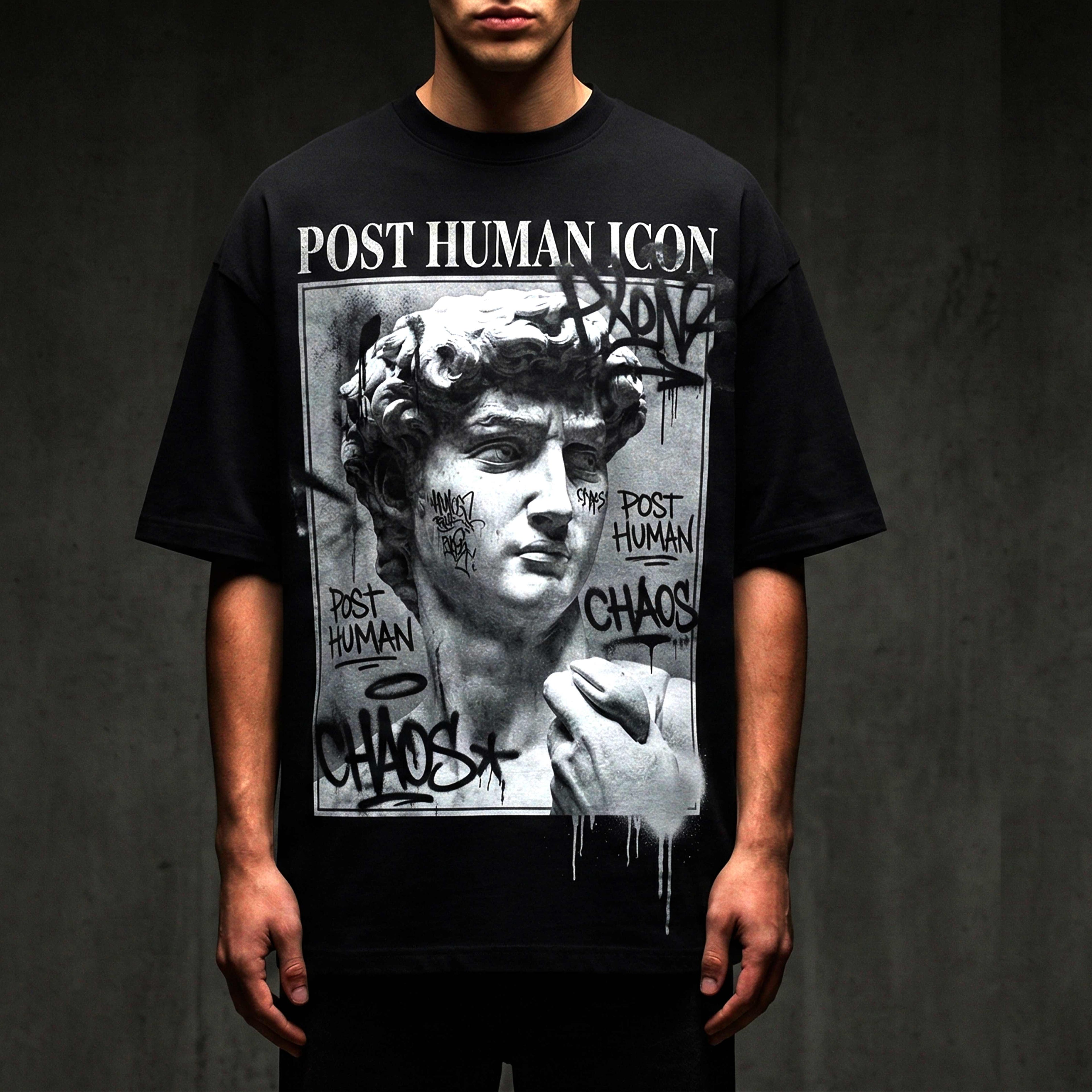 Post Human: 2.0 ultra-heavyweight cotton Tshirt